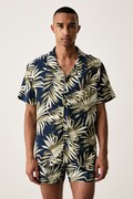 BOSS пляжна сорочка чоловіча Beach Shirt бежева 50535793