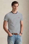 Polo Ralph Lauren t-shirt bawełniany męski kolor granatowy wzorzysty 710956828