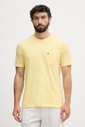 Tommy Hilfiger Kratka majica moška bombažna rumena MW0MW37283