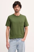 Tommy Hilfiger t-shirt bawełniany męski kolor zielony gładki MW0MW37283