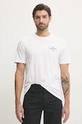Tommy Hilfiger tricou din bumbac bărbați, culoarea alb, cu imprimeu, MW0MW37454