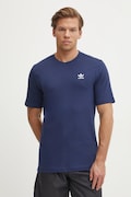 adidas Originals tricou din bumbac Trefoil barbati, culoarea albastru marin, neted, JC9989