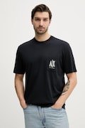 Armani Exchange t-shirt bawełniany męski kolor granatowy gładki XM000366 AF12308