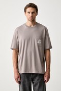 Armani Exchange T-shirt męski bawełniany beżowy XM000366 AF12308