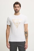Guess t-shirt bawełniany męski kolor biały z nadrukiem M5RI49 K9RM1