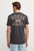 Guess tricou din bumbac barbati, culoarea negru, cu imprimeu, M5RI86 K9RM1