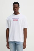 Versace Jeans Couture t-shirt in cotone uomo colore bianco 78GAHC02 CJ01C