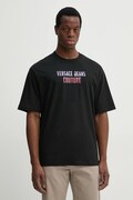 Versace Jeans Couture t-shirt in cotone uomo colore nero 78GAHC02 CJ01C