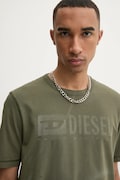 Tričko Diesel T-ADJUST-R13 T-SHIRT zelená barva, s potiskem, A16428.0LJBS