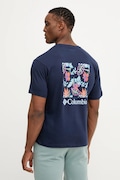 Columbia tricou din bumbac North Cascades barbati, culoarea albastru marin, cu imprimeu, 1834041.