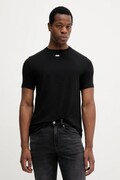 Karl Lagerfeld tricou barbati, culoarea negru, neted, 552235.755058