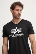 Alpha Industries t-shirt męski kolor czarny z nadrukiem 106512