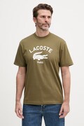 Lacoste T-shirt męski bawełniany zielony TH2733