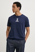 Iceberg t-shirt bawełniany męski kolor granatowy z nadrukiem F018 6306