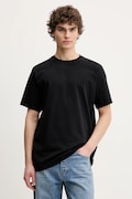 American Vintage t-shirt bawełniany męski kolor czarny gładki MFIZ25BE25