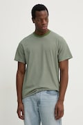 Levi's tricou din bumbac THE ESSENTIAL TEE barbati, culoarea verde, neted, A3328