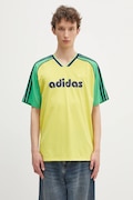 adidas Originals tricou Jersey culoarea galben, cu imprimeu, JD0813