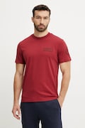 Napapijri tricou din bumbac S-Amundsen barbati, culoarea rosu, cu imprimeu, NP0A4IN8R1E1