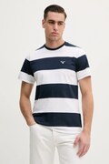 Barbour tricou din bumbac Whalton Stripe T-Shirt barbati, culoarea albastru marin, modelator, MTS1255