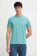 Guess t-shirt PIMA męski kolor zielony gładki M4GI70 KC9X0