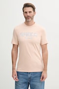 Βαμβακερό μπλουζάκι Guess ανδρικό, χρώμα: πορτοκαλί, M5GI07 I3Z14