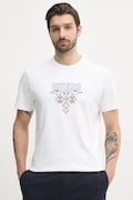 Bavlnené tričko Guess pánske, biela farba, s nášivkou, M5GI11 K8FQ4