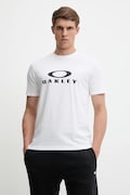 Bavlnené tričko Oakley BARK 2.0 pánske, biela farba, s potlačou, FOA402167