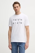 Calvin Klein t-shirt bawełniany męski kolor biały z nadrukiem K10K114156