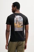 Alpha Industries tricou din bumbac Naval T BP barbati, culoarea negru, cu imprimeu, 156536