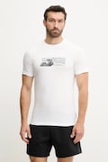 Puma t-shirt bawełniany BMW MMS CAR męski kolor biały z nadrukiem 630624