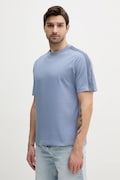 Calvin Klein Jeans t-shirt bawełniany męski kolor niebieski gładki J30J327237