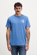 Karl Lagerfeld Jeans t-shirt ανδρικό με βαμβάκι μωβ A2M17072