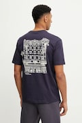 Puma t-shirt bawełniany męski kolor granatowy z nadrukiem 629636