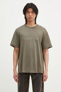 Helmut Lang t-shirt bawełniany Logo Ov Tee.Hvy Ever męski kolor zielony z aplikacją O04HM599