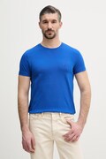 Tommy Hilfiger T-shirt basic męski bawełniany z elastanem niebieski MW0MW10800