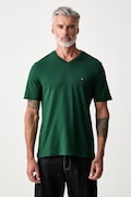 Tommy Hilfiger тениска мъжка от памук зелена MW0MW39249