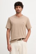 Tommy Hilfiger t-shirt bawełniany męski kolor beżowy gładki MW0MW39249