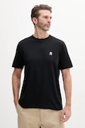 Tommy Hilfiger t-shirt bawełniany męski kolor czarny z aplikacją MW0MW39256