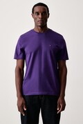 Tommy Hilfiger T-shirt męski bawełniany fioletowy MW0MW39995