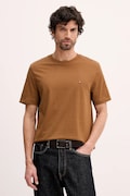 Tommy Hilfiger t-shirt bawełniany męski kolor brązowy gładki MW0MW39995