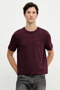 Pamučna majica Tommy Hilfiger boja: zelena, bez uzorka, MW0MW39995