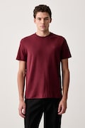 Joop! T-shirt męski bawełniany bordowy 30045539