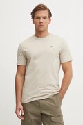 Бавовняна футболка Napapijri Salis чоловіча колір бежевий однотонна NP0A4H8DN1P1