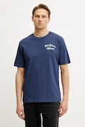 New Balance tricou din bumbac barbati, culoarea albastru marin, cu imprimeu, MT43556NNY