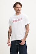 Bavlnené tričko Guess Jeans pánske, biela farba, s potlačou, M5GI54 K8FQ4