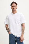 Памучна тениска Guess Jeans в бяло с изчистен дизайн M5RI74 K8FQ4