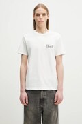 Kenzo t-shirt bawełniany męski kolor biały z aplikacją FF55TS5254SO.02
