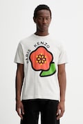 Kenzo t-shirt bawełniany męski kolor szary z nadrukiem FF55TS5304SG.93