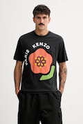 Kenzo t-shirt bawełniany męski kolor czarny z nadrukiem FF55TS5304SG.99J