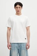 Bavlněné tričko Evisu Logo EMB SS pánské, bílá barva, s aplikací, 2ESHTM5TS1137